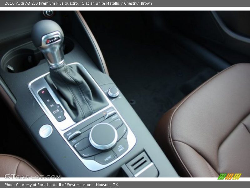 Glacier White Metallic / Chestnut Brown 2016 Audi A3 2.0 Premium Plus quattro