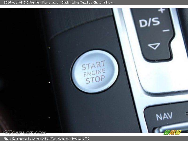 Glacier White Metallic / Chestnut Brown 2016 Audi A3 2.0 Premium Plus quattro