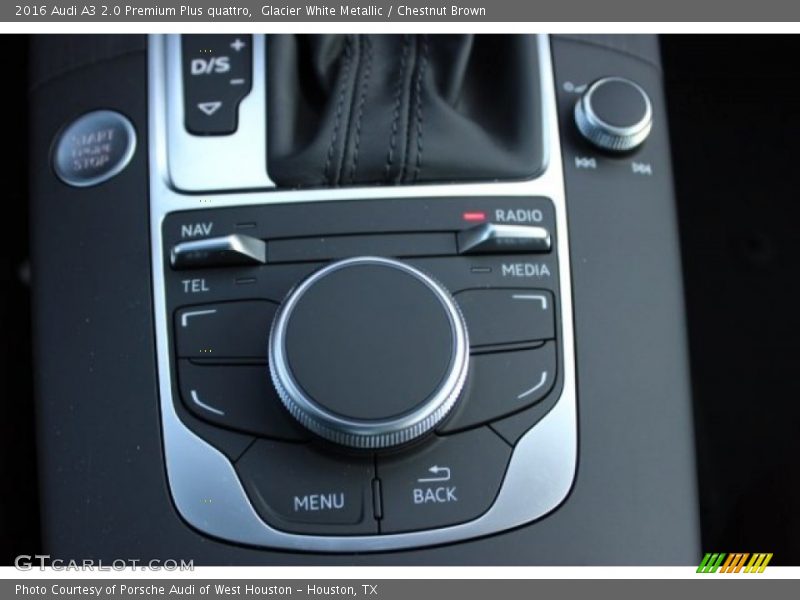 Glacier White Metallic / Chestnut Brown 2016 Audi A3 2.0 Premium Plus quattro