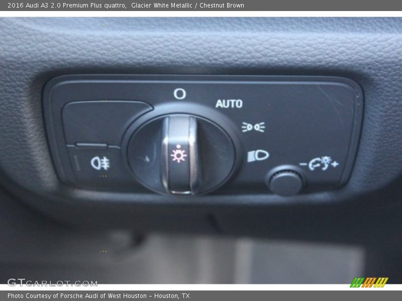Glacier White Metallic / Chestnut Brown 2016 Audi A3 2.0 Premium Plus quattro