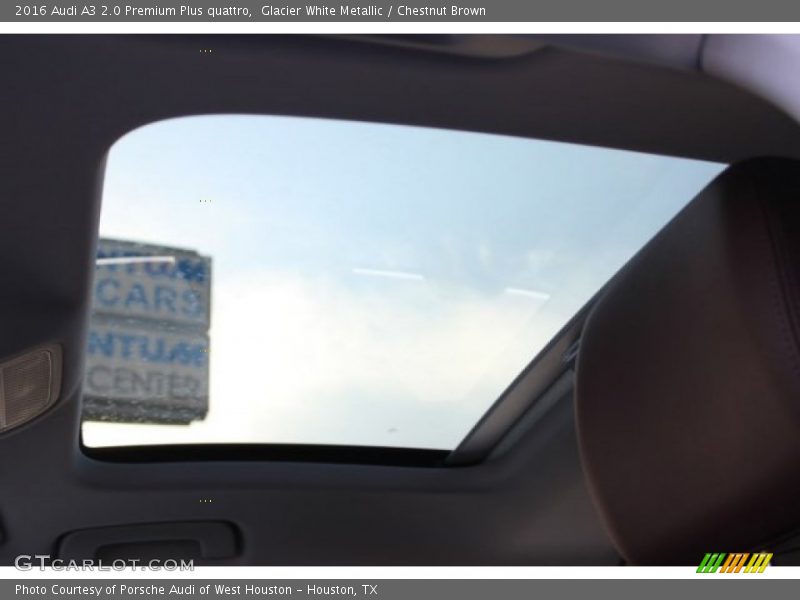 Glacier White Metallic / Chestnut Brown 2016 Audi A3 2.0 Premium Plus quattro