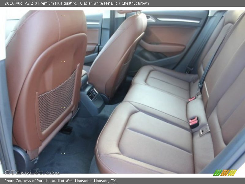 Glacier White Metallic / Chestnut Brown 2016 Audi A3 2.0 Premium Plus quattro