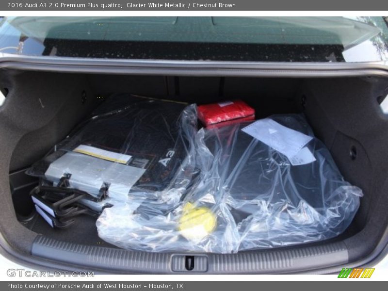 Glacier White Metallic / Chestnut Brown 2016 Audi A3 2.0 Premium Plus quattro
