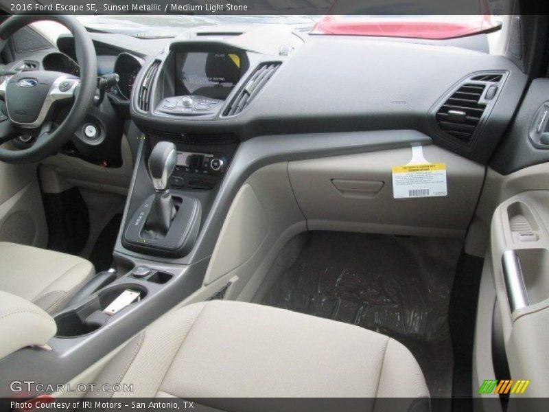 Sunset Metallic / Medium Light Stone 2016 Ford Escape SE