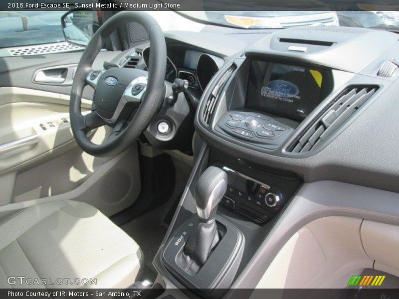 Sunset Metallic / Medium Light Stone 2016 Ford Escape SE