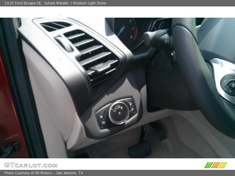 Sunset Metallic / Medium Light Stone 2016 Ford Escape SE