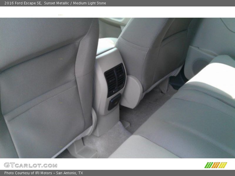 Sunset Metallic / Medium Light Stone 2016 Ford Escape SE