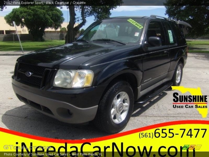 Black Clearcoat / Graphite 2002 Ford Explorer Sport