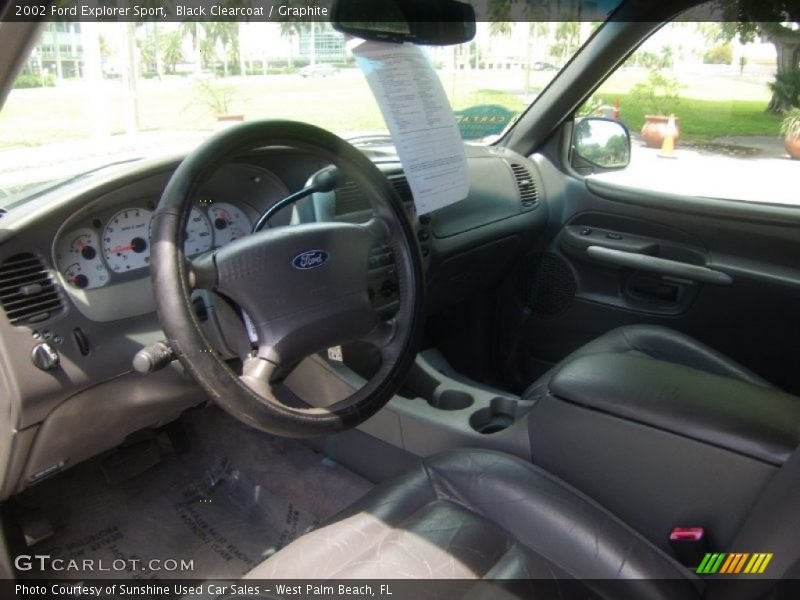 Black Clearcoat / Graphite 2002 Ford Explorer Sport