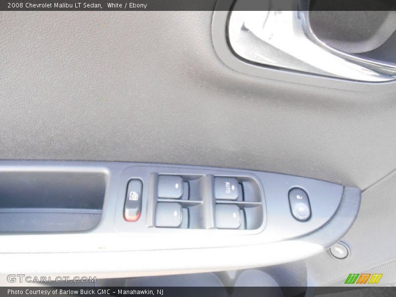 White / Ebony 2008 Chevrolet Malibu LT Sedan