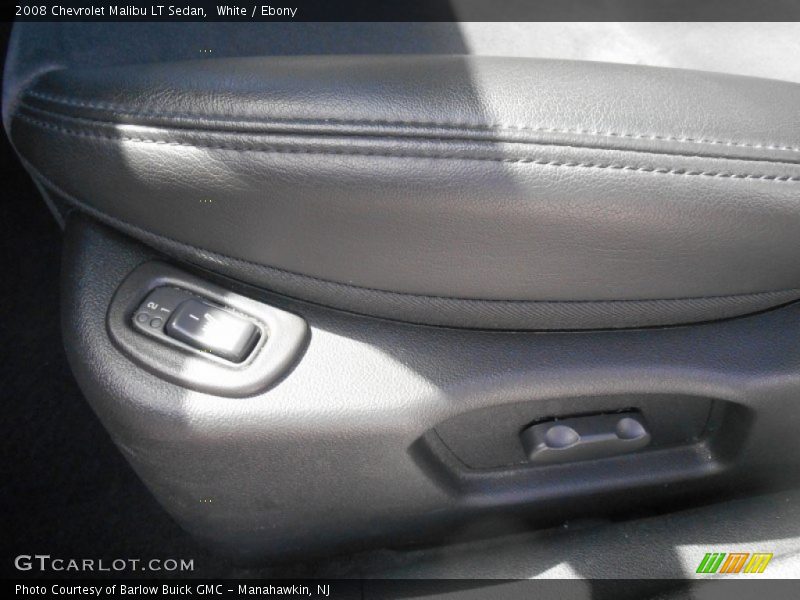 White / Ebony 2008 Chevrolet Malibu LT Sedan