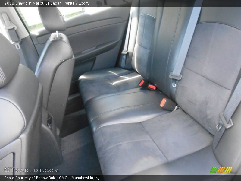 White / Ebony 2008 Chevrolet Malibu LT Sedan