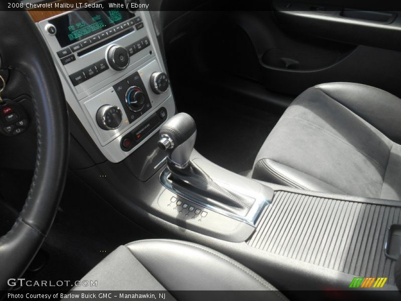 White / Ebony 2008 Chevrolet Malibu LT Sedan