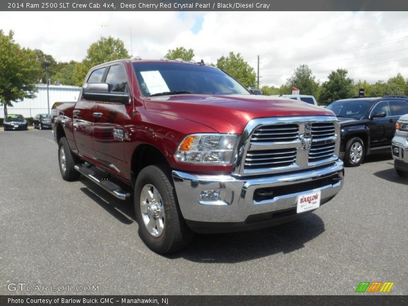 Deep Cherry Red Crystal Pearl / Black/Diesel Gray 2014 Ram 2500 SLT Crew Cab 4x4
