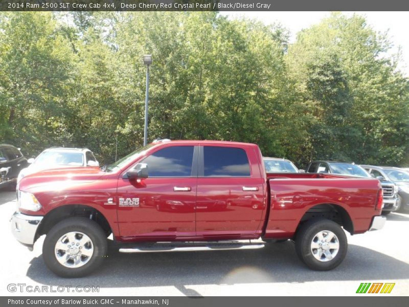Deep Cherry Red Crystal Pearl / Black/Diesel Gray 2014 Ram 2500 SLT Crew Cab 4x4
