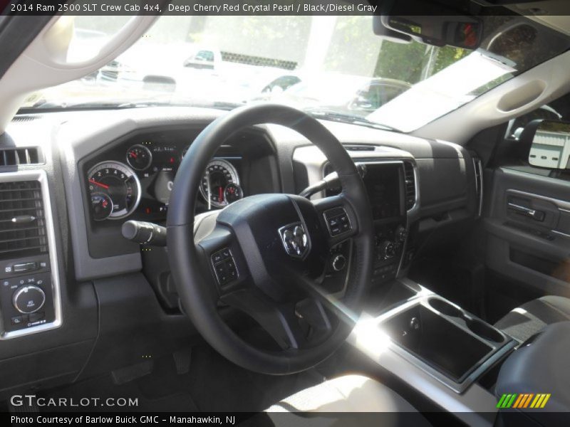 Deep Cherry Red Crystal Pearl / Black/Diesel Gray 2014 Ram 2500 SLT Crew Cab 4x4