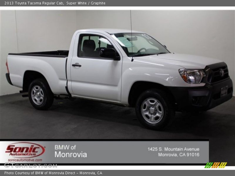 Super White / Graphite 2013 Toyota Tacoma Regular Cab