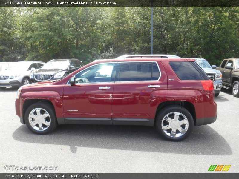 Merlot Jewel Metallic / Brownstone 2011 GMC Terrain SLT AWD