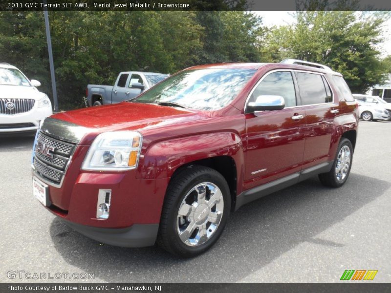 Merlot Jewel Metallic / Brownstone 2011 GMC Terrain SLT AWD