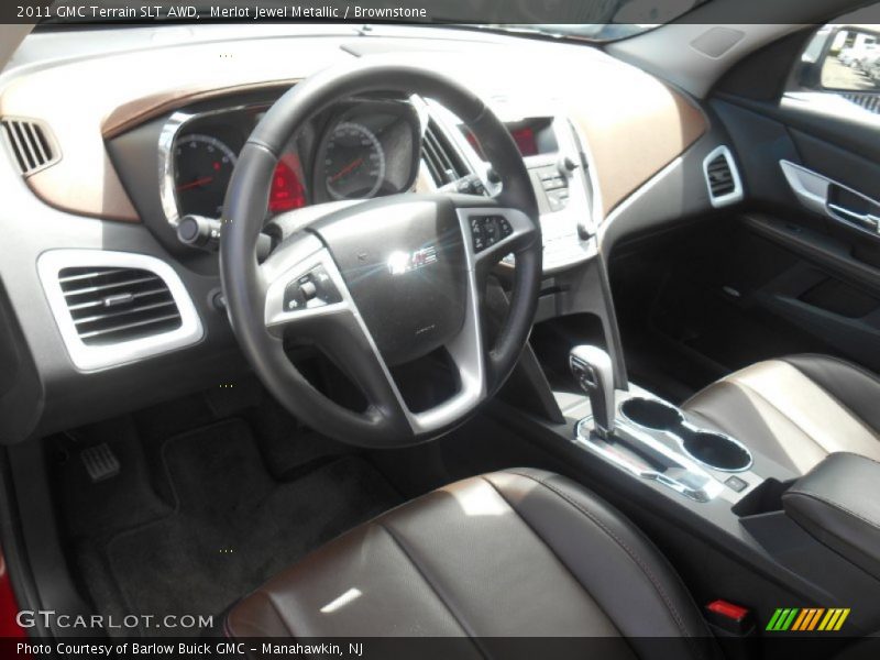 Merlot Jewel Metallic / Brownstone 2011 GMC Terrain SLT AWD