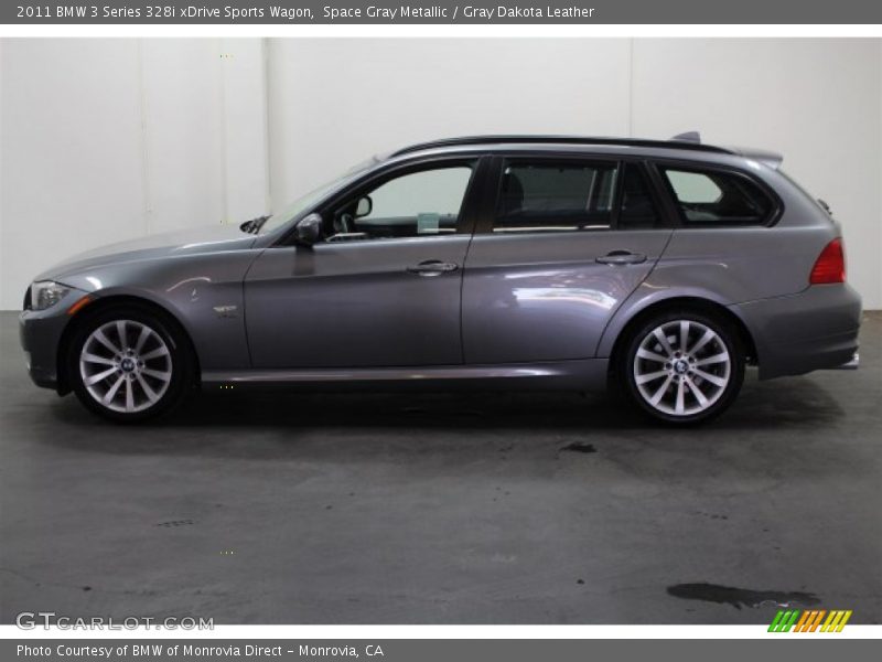 Space Gray Metallic / Gray Dakota Leather 2011 BMW 3 Series 328i xDrive Sports Wagon