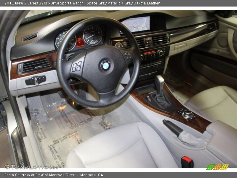 Space Gray Metallic / Gray Dakota Leather 2011 BMW 3 Series 328i xDrive Sports Wagon