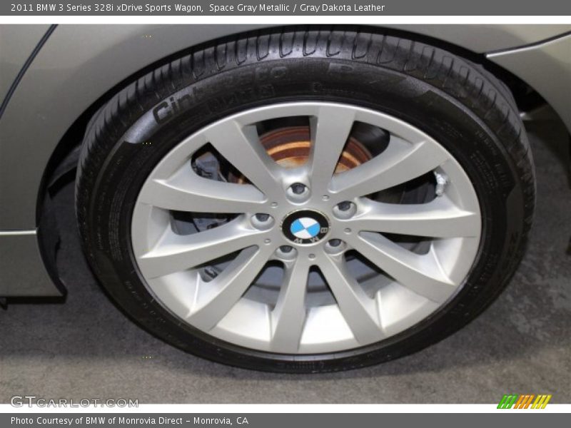 Space Gray Metallic / Gray Dakota Leather 2011 BMW 3 Series 328i xDrive Sports Wagon