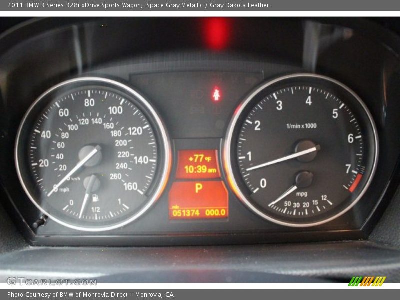 Space Gray Metallic / Gray Dakota Leather 2011 BMW 3 Series 328i xDrive Sports Wagon