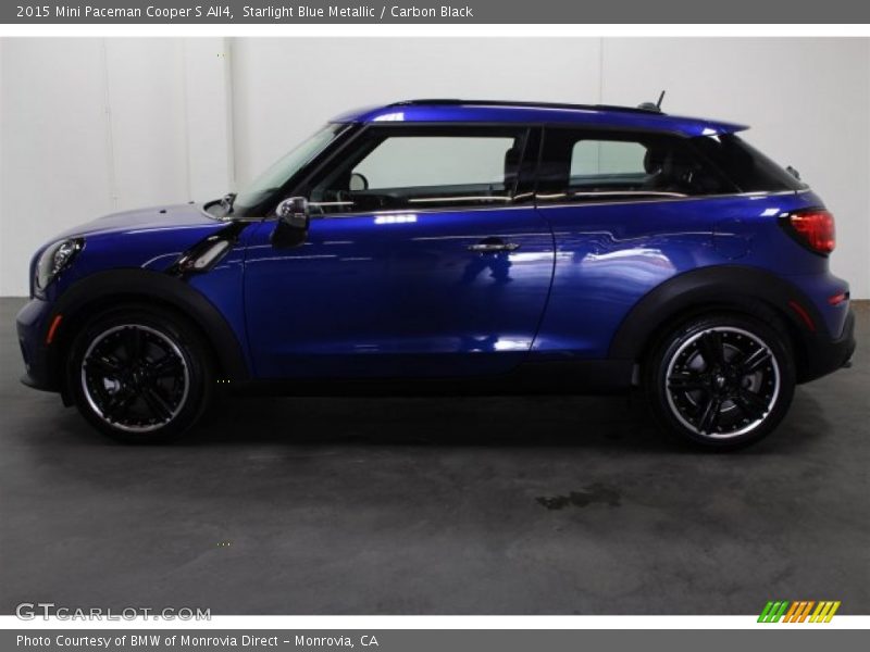 Starlight Blue Metallic / Carbon Black 2015 Mini Paceman Cooper S All4