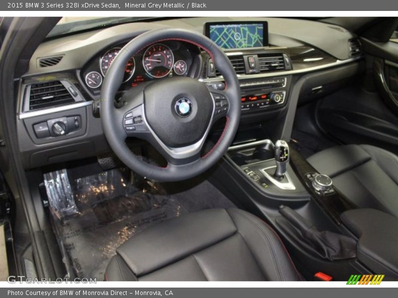 Mineral Grey Metallic / Black 2015 BMW 3 Series 328i xDrive Sedan