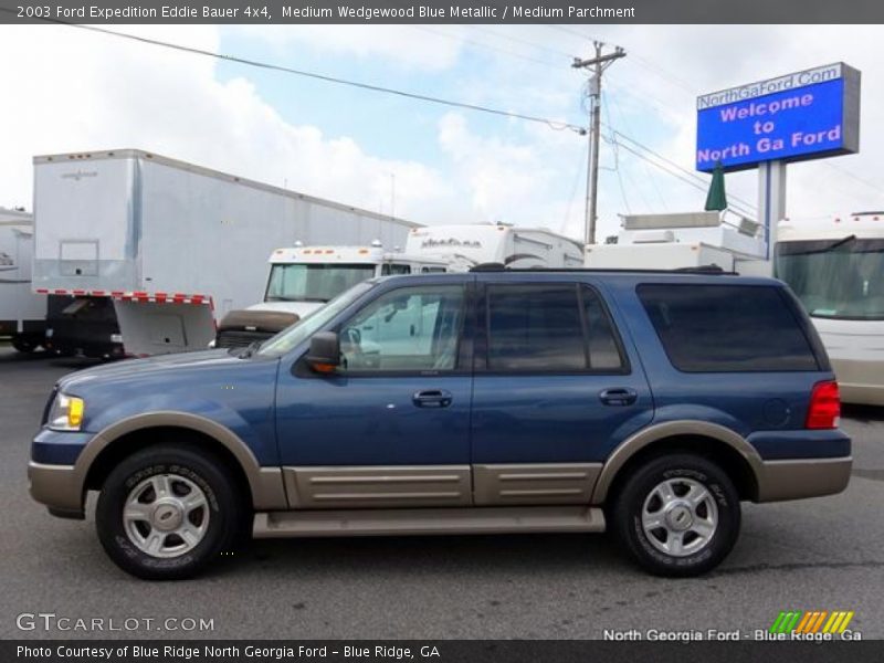 Medium Wedgewood Blue Metallic / Medium Parchment 2003 Ford Expedition Eddie Bauer 4x4