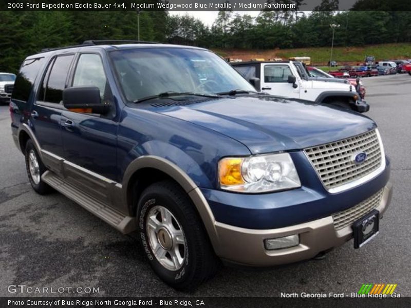 Medium Wedgewood Blue Metallic / Medium Parchment 2003 Ford Expedition Eddie Bauer 4x4
