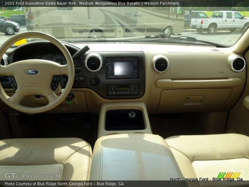 Medium Wedgewood Blue Metallic / Medium Parchment 2003 Ford Expedition Eddie Bauer 4x4
