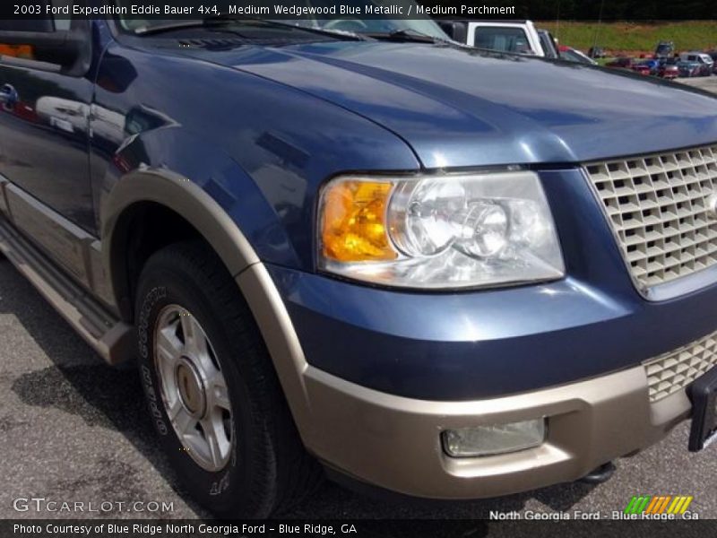 Medium Wedgewood Blue Metallic / Medium Parchment 2003 Ford Expedition Eddie Bauer 4x4