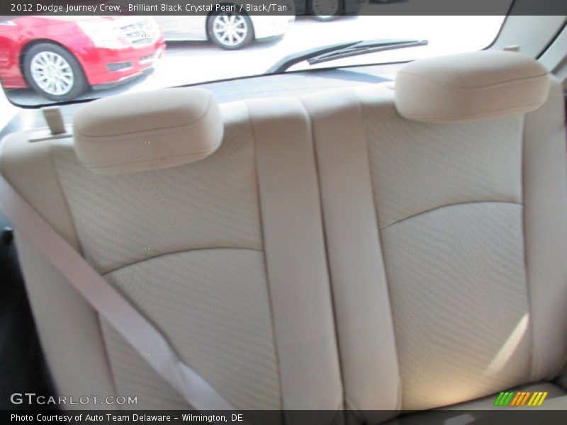 Brilliant Black Crystal Pearl / Black/Tan 2012 Dodge Journey Crew