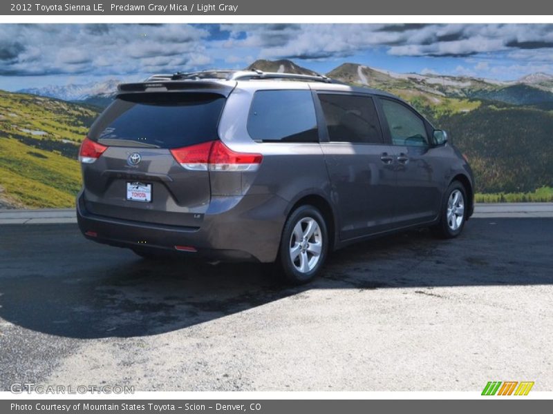 Predawn Gray Mica / Light Gray 2012 Toyota Sienna LE