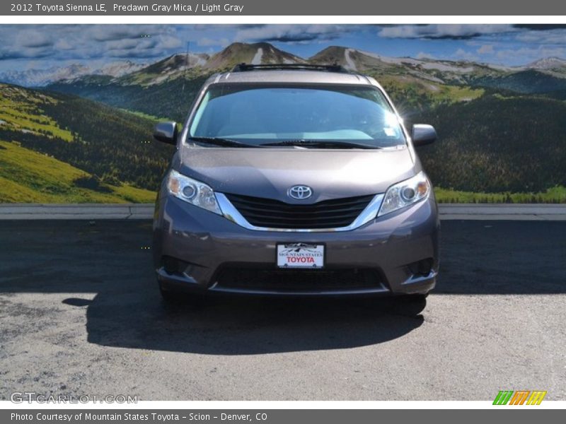 Predawn Gray Mica / Light Gray 2012 Toyota Sienna LE