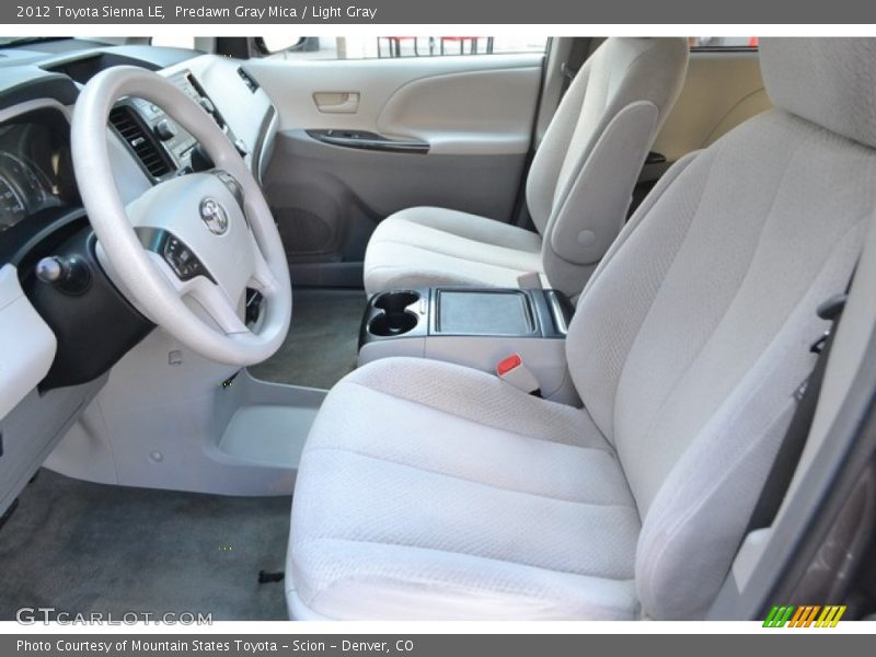 Predawn Gray Mica / Light Gray 2012 Toyota Sienna LE