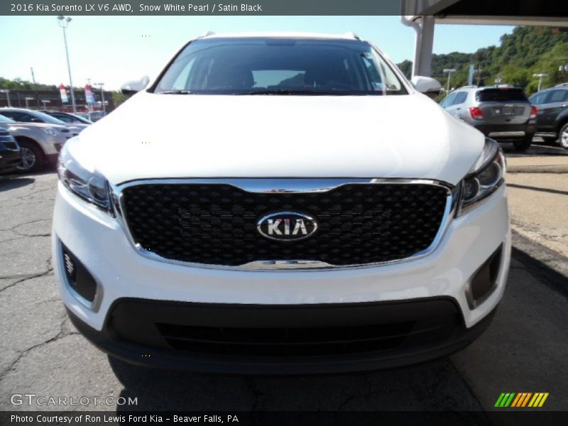 Snow White Pearl / Satin Black 2016 Kia Sorento LX V6 AWD