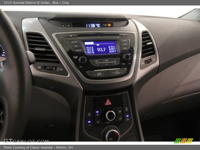 Blue / Gray 2014 Hyundai Elantra SE Sedan