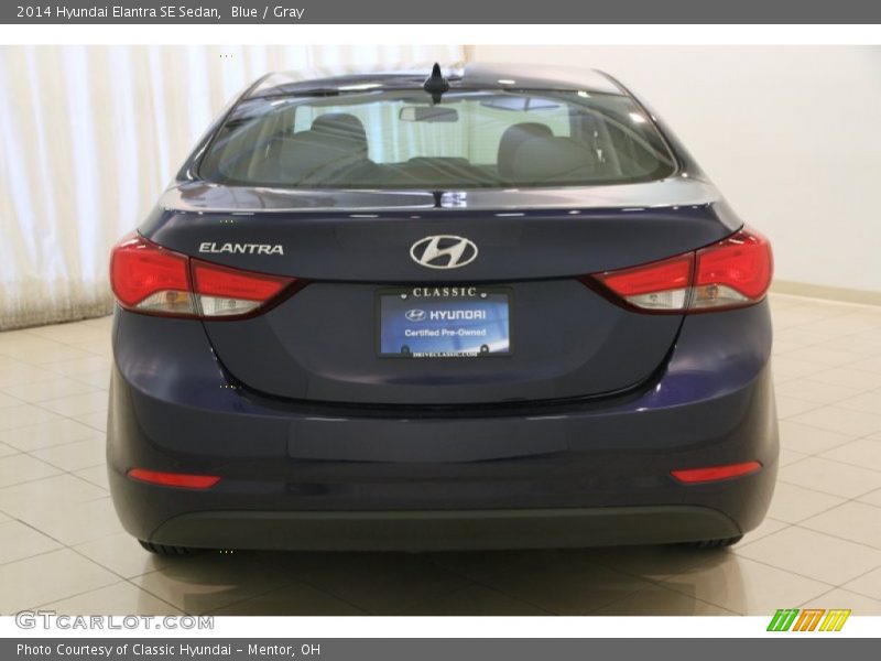 Blue / Gray 2014 Hyundai Elantra SE Sedan
