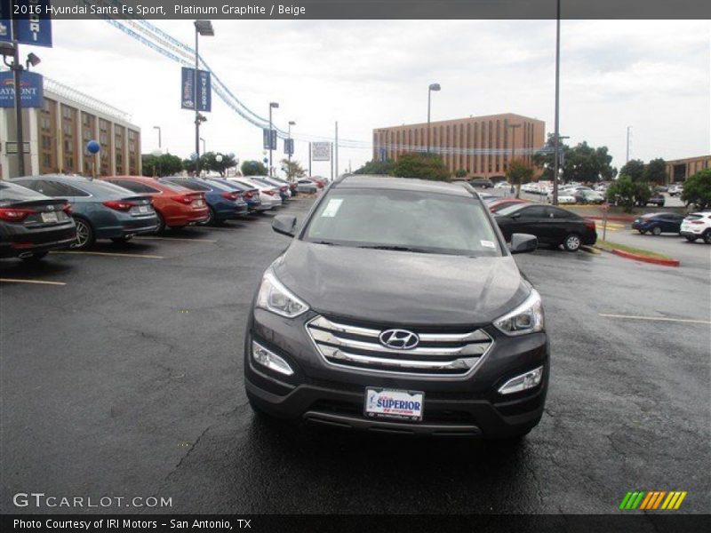 Platinum Graphite / Beige 2016 Hyundai Santa Fe Sport