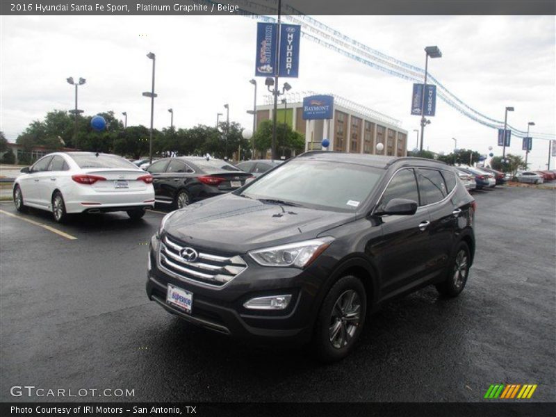 Platinum Graphite / Beige 2016 Hyundai Santa Fe Sport