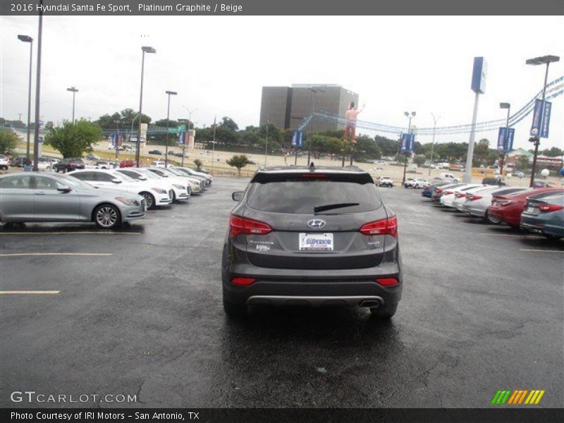 Platinum Graphite / Beige 2016 Hyundai Santa Fe Sport