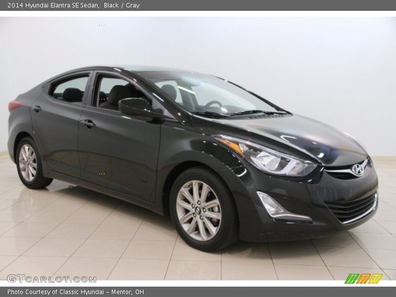 Black / Gray 2014 Hyundai Elantra SE Sedan