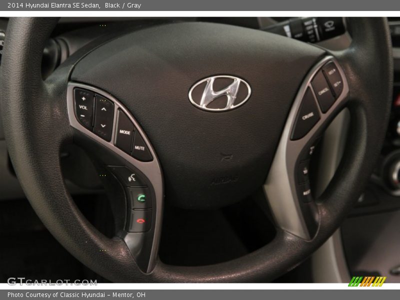 Black / Gray 2014 Hyundai Elantra SE Sedan
