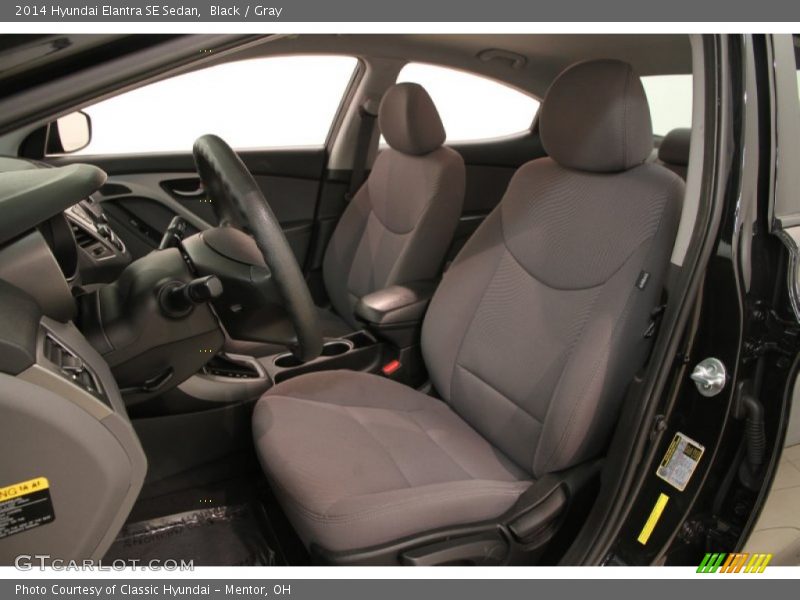 Black / Gray 2014 Hyundai Elantra SE Sedan