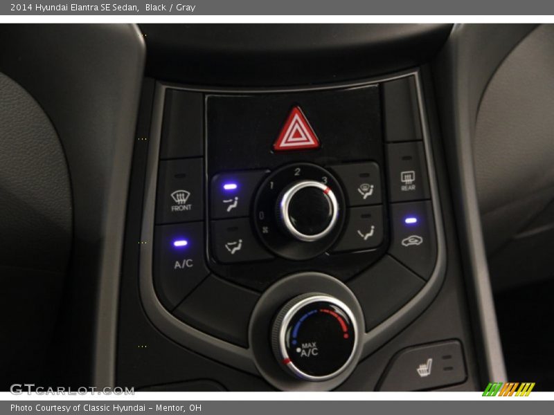 Black / Gray 2014 Hyundai Elantra SE Sedan