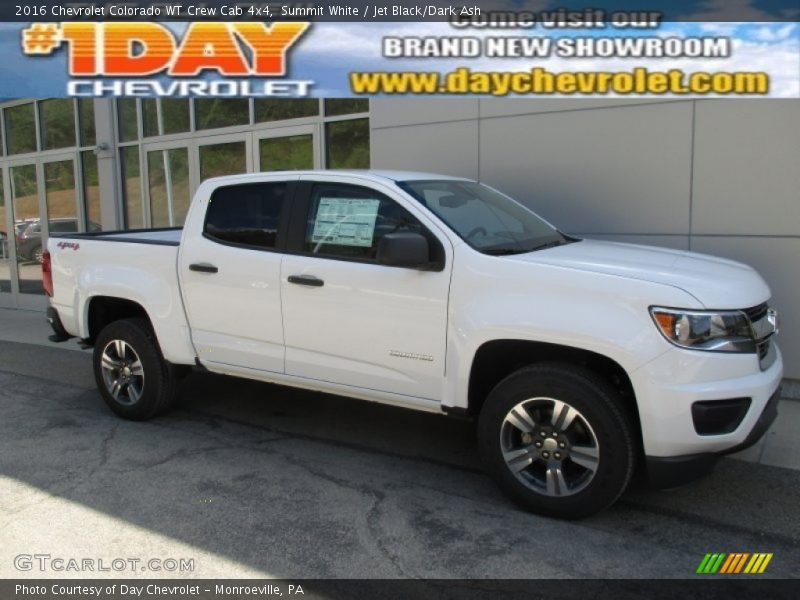 Summit White / Jet Black/Dark Ash 2016 Chevrolet Colorado WT Crew Cab 4x4