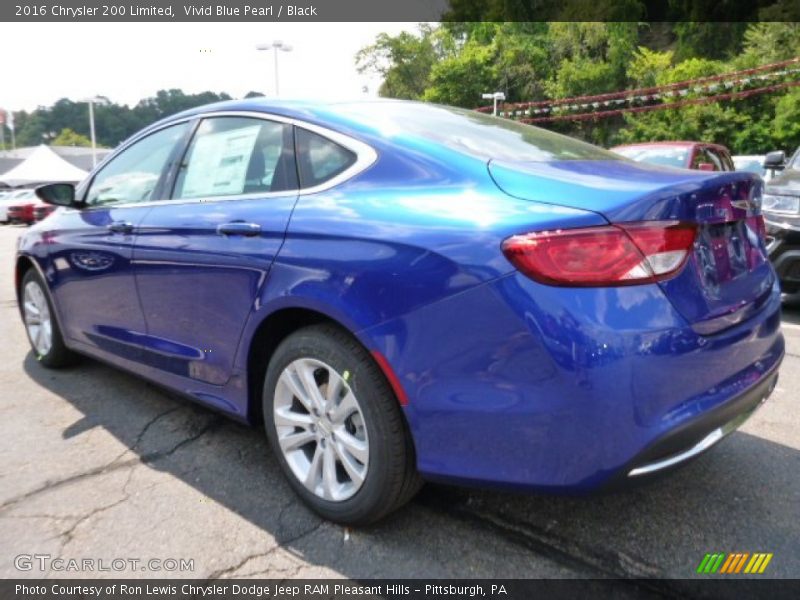 Vivid Blue Pearl / Black 2016 Chrysler 200 Limited